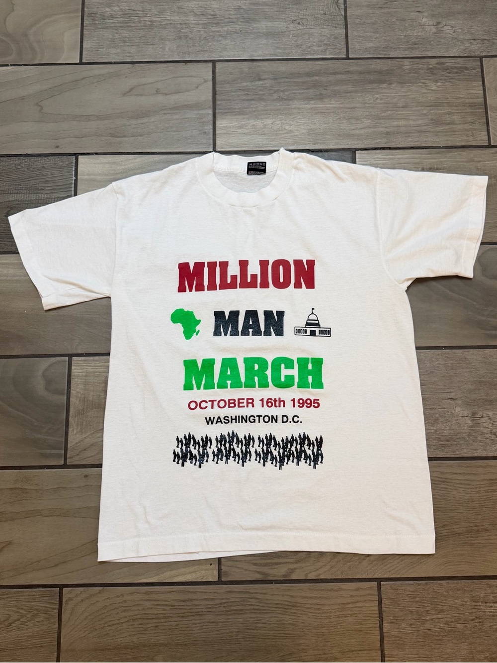 Vintage 1995 Million Man March Washington DC T-Shirt
